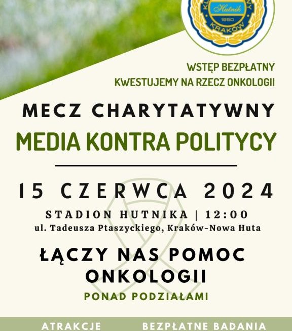 Mecz „Łączy nas POMOC ONKOLOGII”